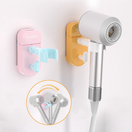 Universal Punch-Free Rotatable Color Hair Dryer Holder