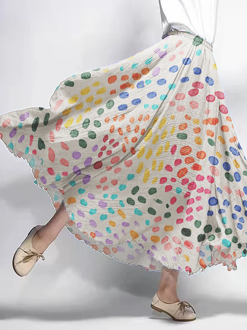 Women's Vintage Printed Cotton Dresses