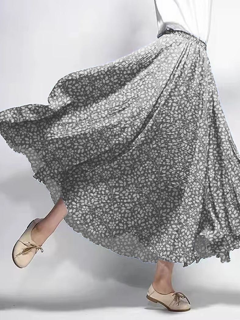 Women's Vintage Floral Printed Cotton Dresses