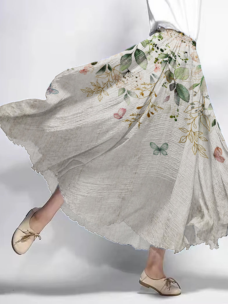 Women's Vintage Floral Printed Cotton Dresses