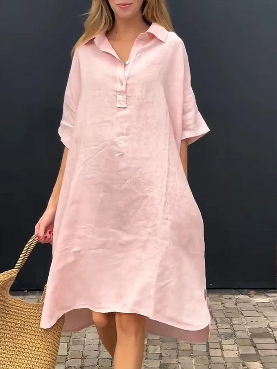 Women's Pocket Linen Dress