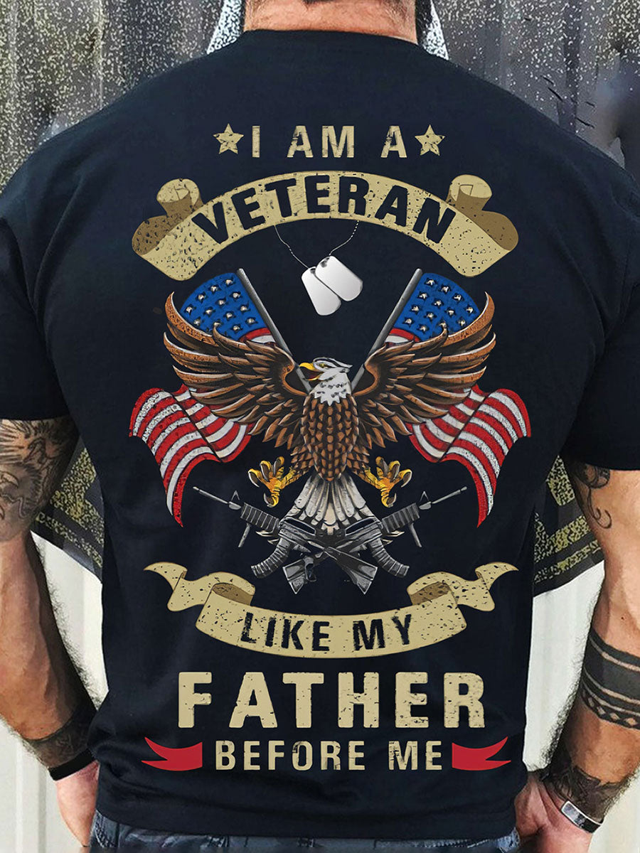 Men's Memorial Day Honor&Remember Printed T-shirt