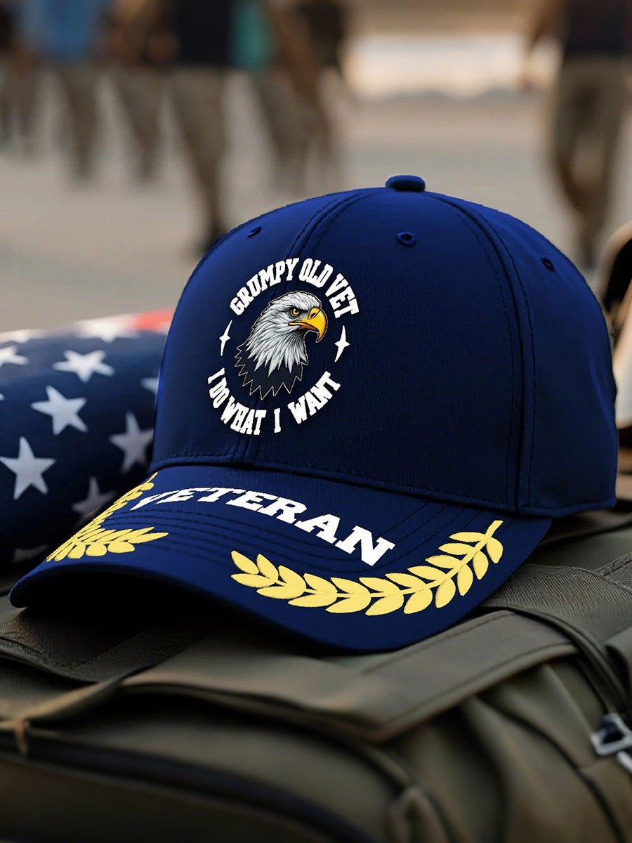 Grumpy Old Vet I Do What I Want Cap