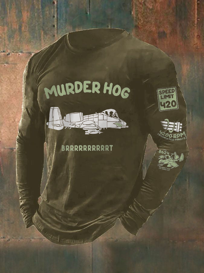 Men's Murder Hog long sleeve T-shirt