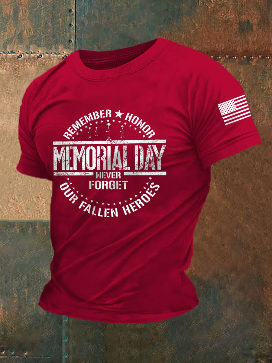 Men's Never Forget The Names Of 13 Fallen Soldiers Short Sleeve T-shirt