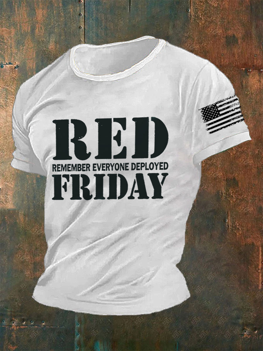 Men's Red Friday Remember Everyone Deployed T-shirt