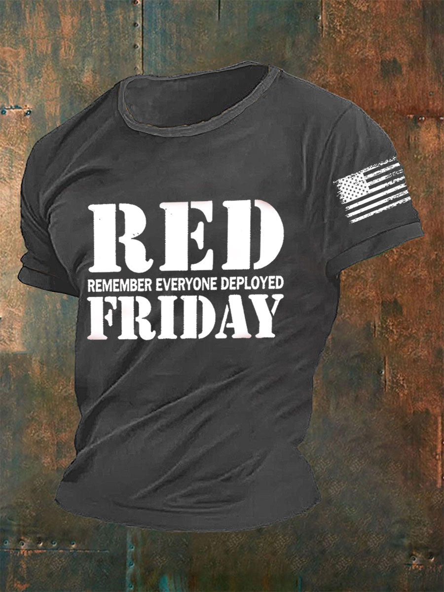 Men's Red Friday Remember Everyone Deployed T-shirt