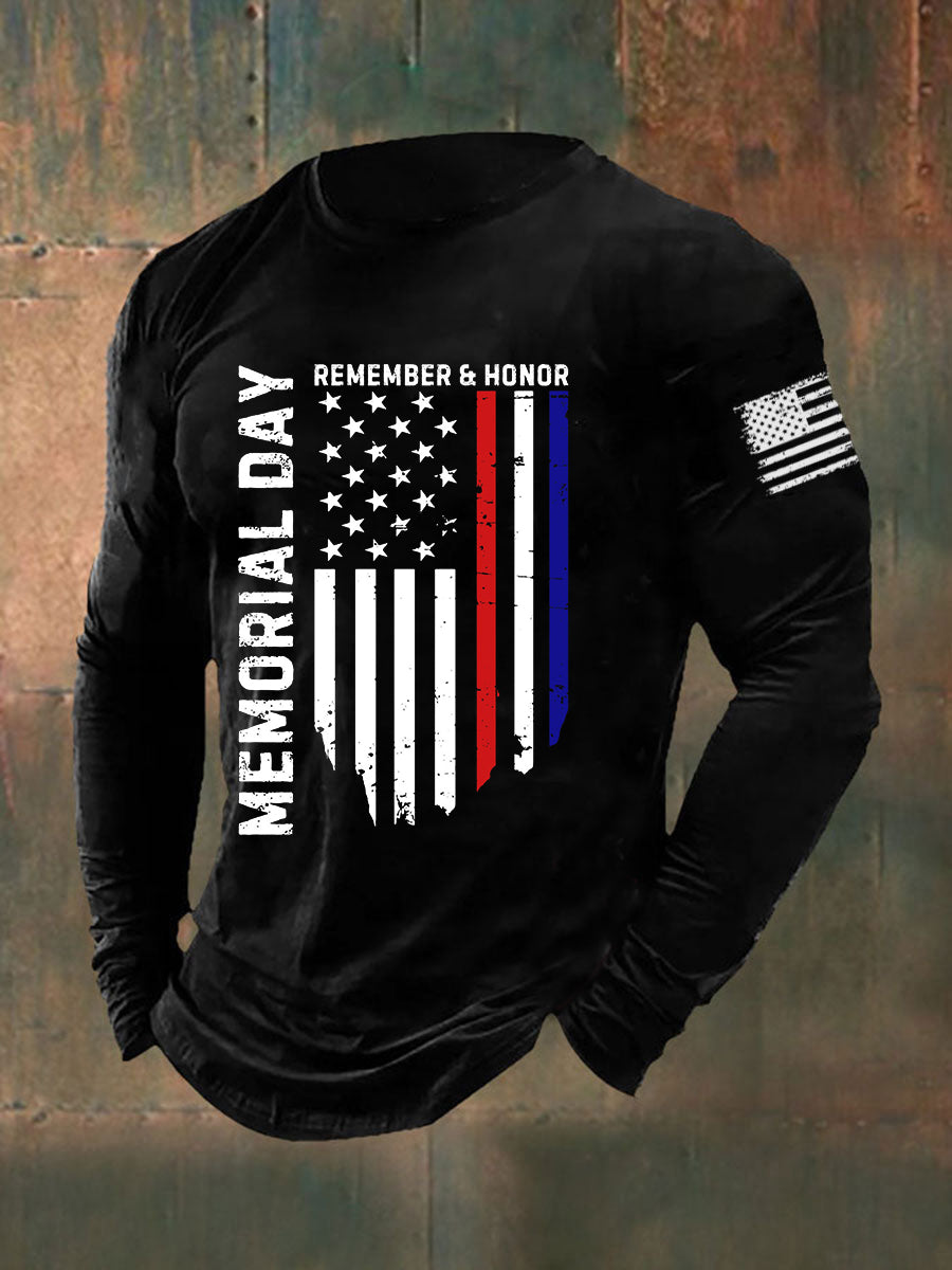 Men's Memorial Day Long Sleeve T-shirt
