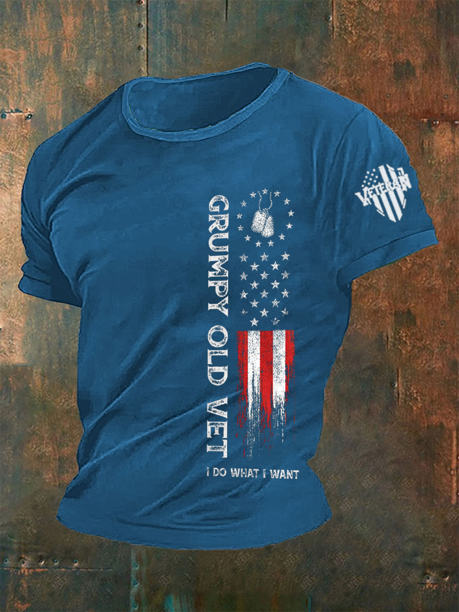 Men's Grumpy Old Vet I Do What I Want T-shirt