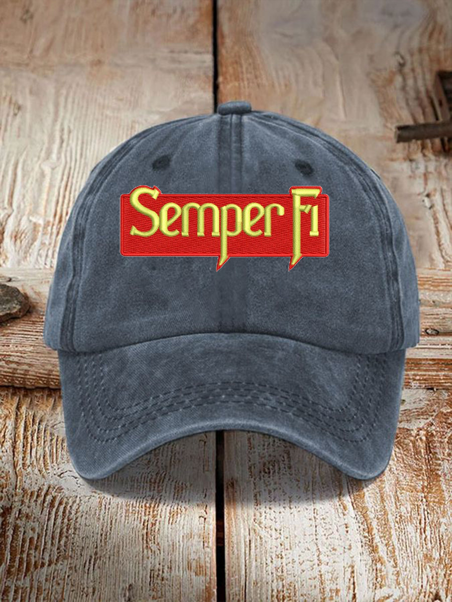 Unisex Semper Fi Print Hat