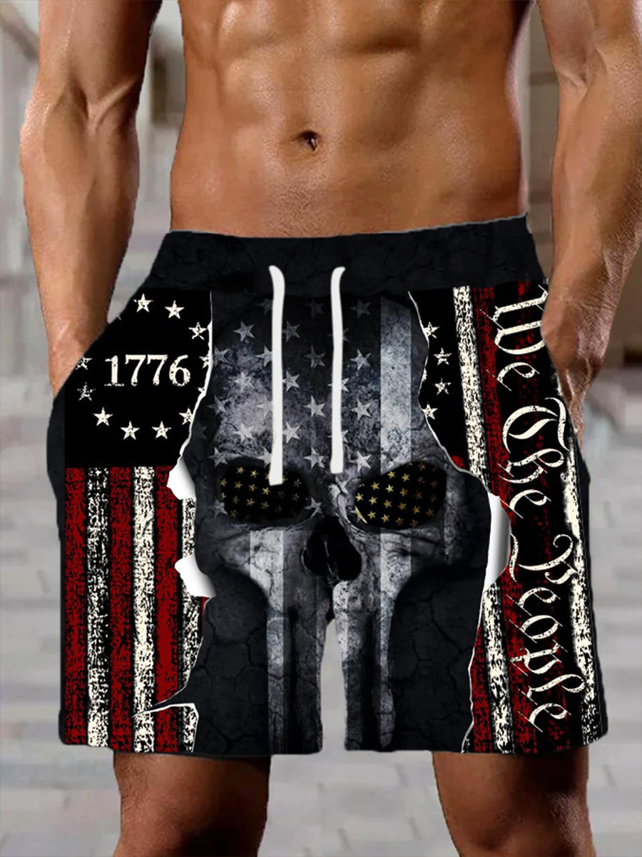 Men's 1776 WeThe People Skull Shorts