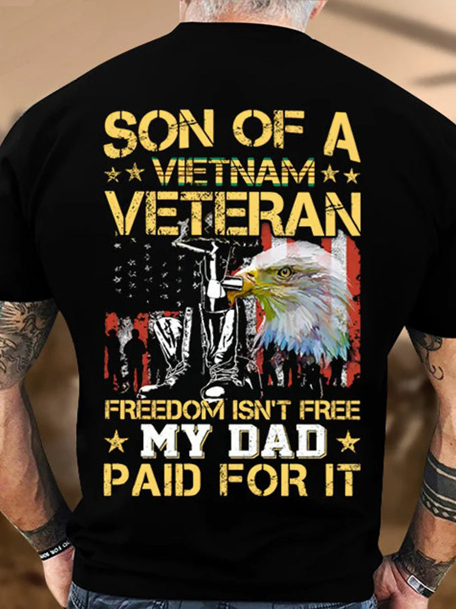 Men's US Veteran short sleeves t-shirt