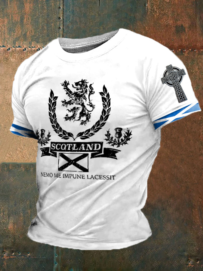 Men's England Scotland Thistle Printed T-shirt