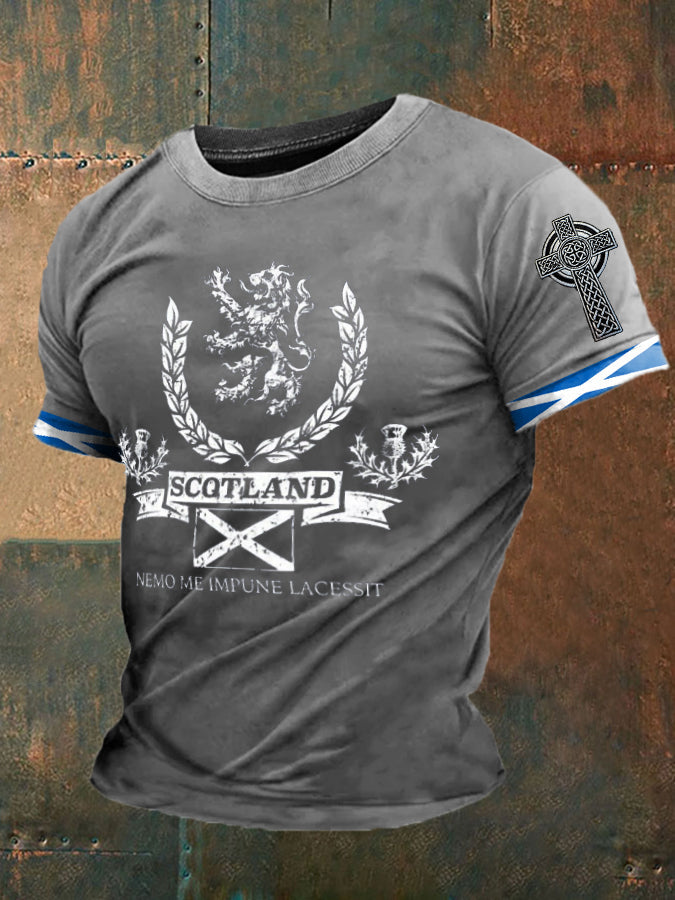 Men's England Scotland Thistle Printed T-shirt