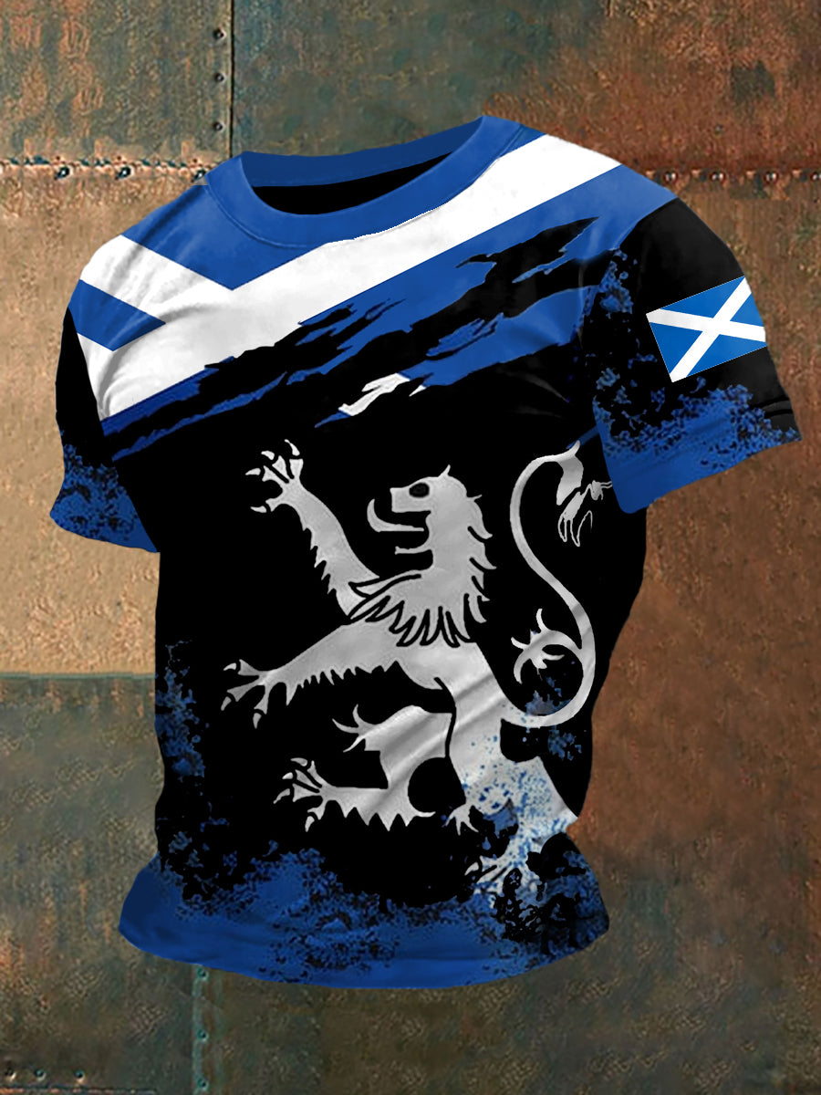 Men's Scotland Print Casual Tee