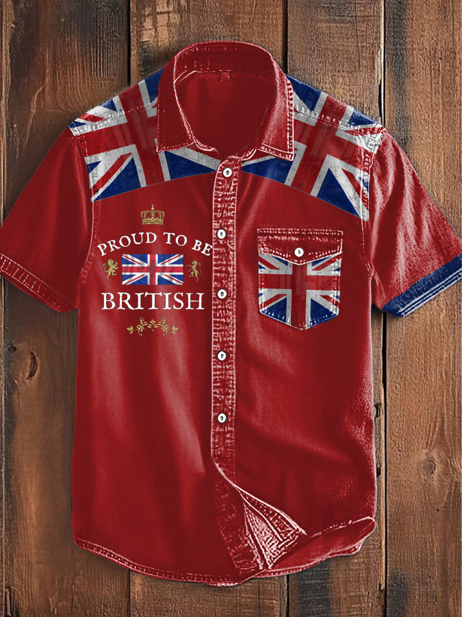 Men's Proud To Be British Printed Shirt