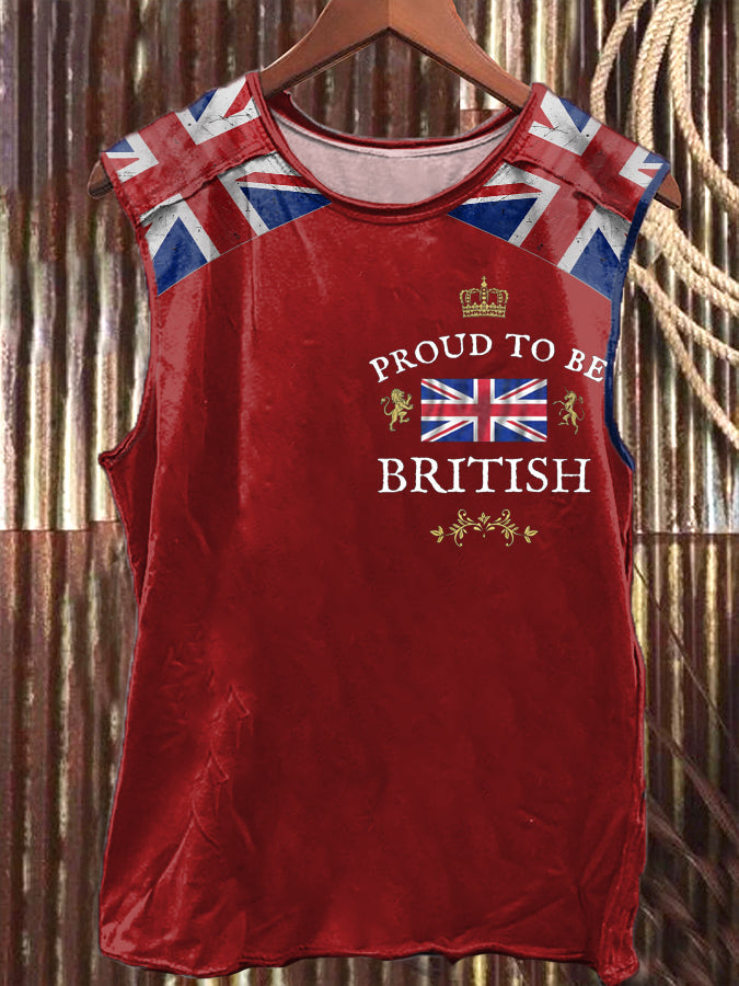Men's Proud To Be British Printed Vest