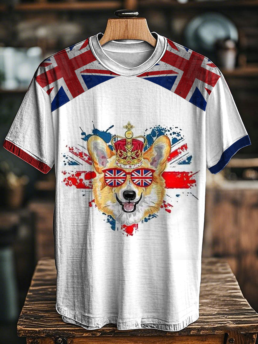 Unisex British Corgi Printed T-Shirt