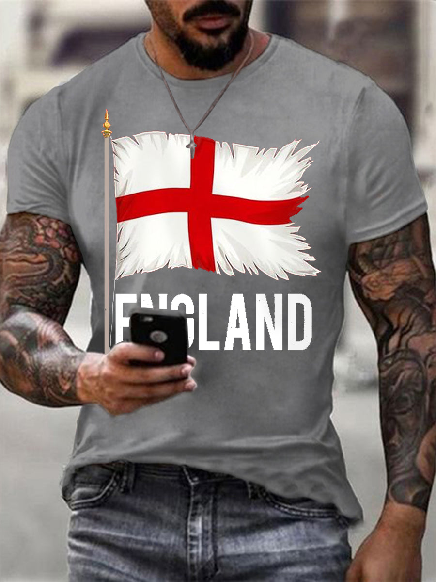 Men's England Graphic Casual Tee