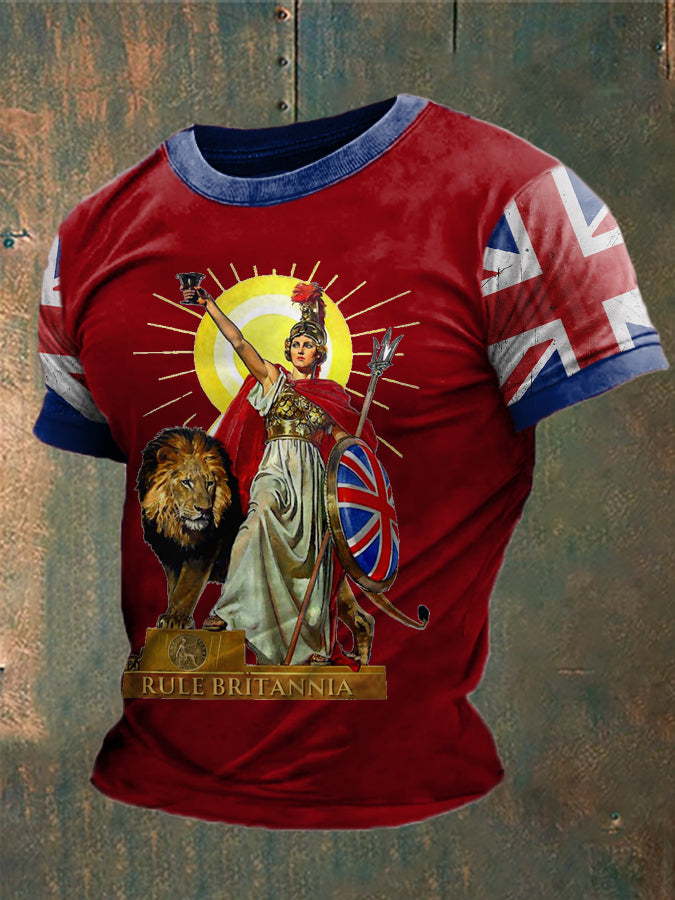 Men's British Britannia Printed T-shirt
