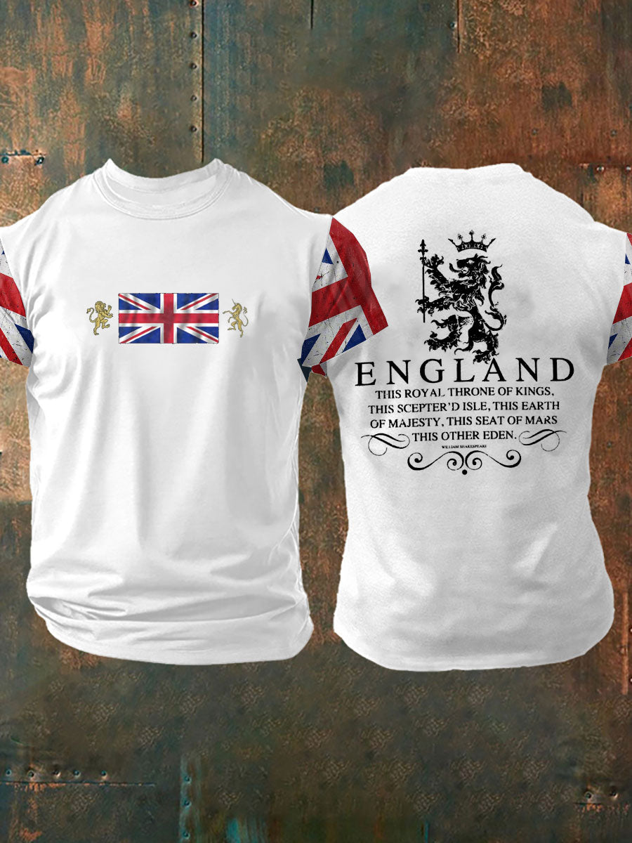 Men's British Shakespeare Printed T-shirt