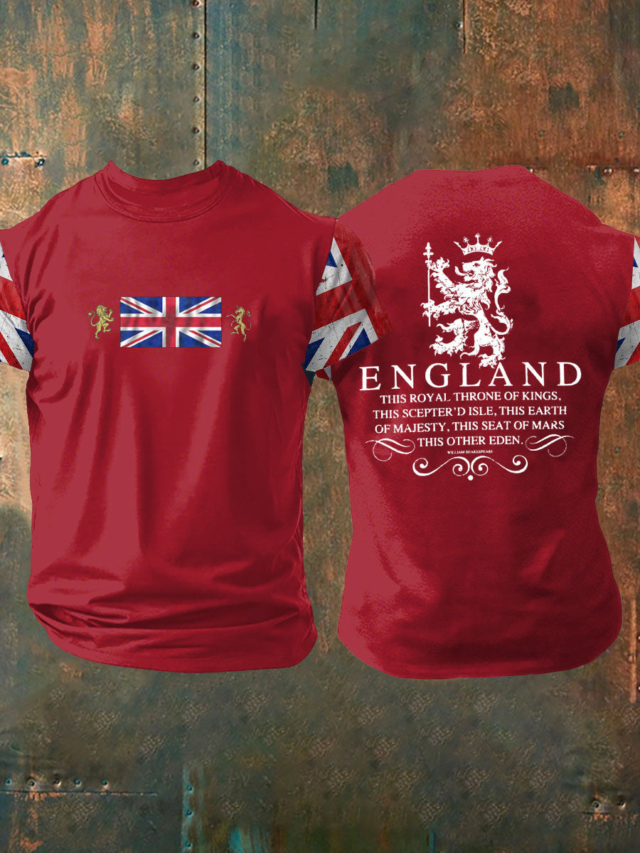Men's British Shakespeare Printed T-shirt