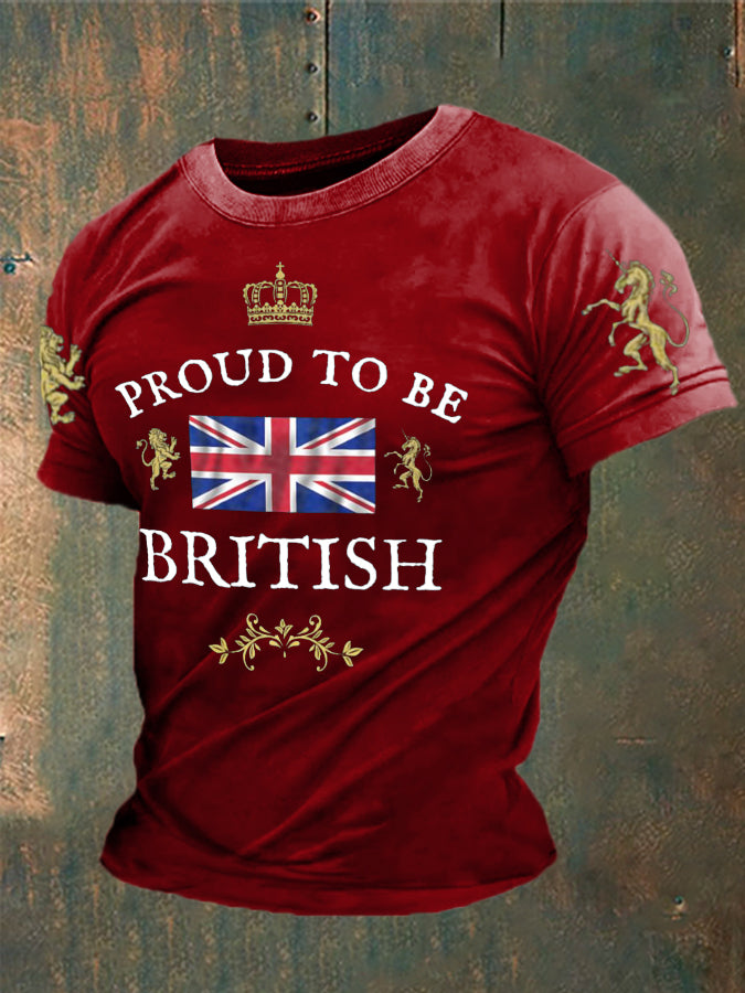 Men's British Proud Printed T-shirt