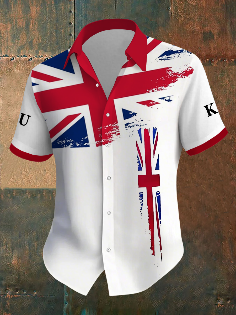 Men's Union Jack Short Sleeve Shirt
