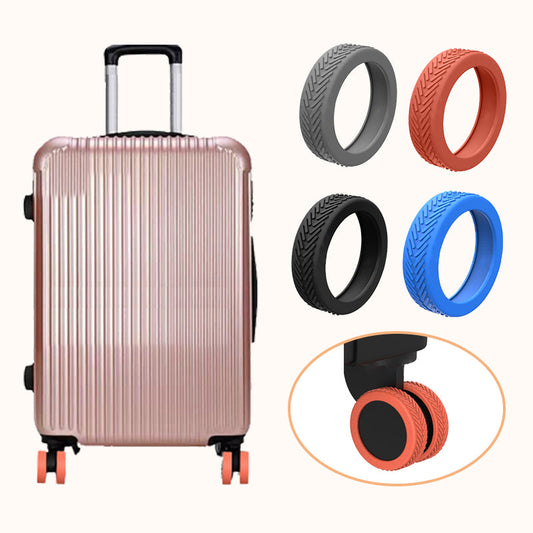 ✨Limited Time Offer ✨ 8PCS Colorful Silent Silicone Luggage Wheel Covers
