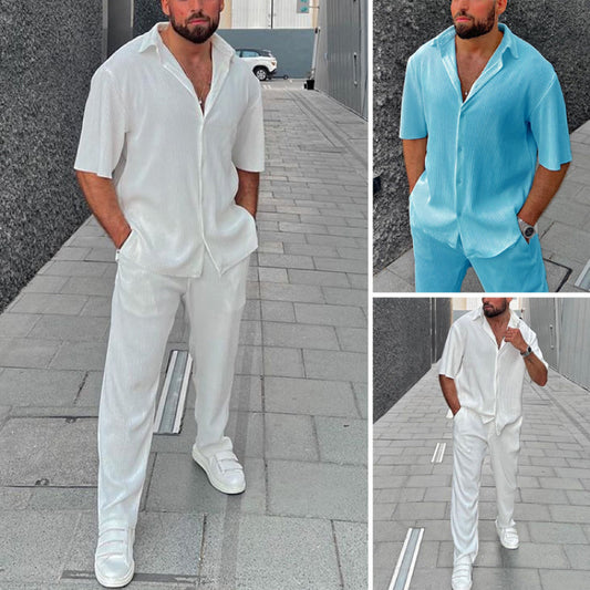 Men's Casual Loose Beach Two Piece Set