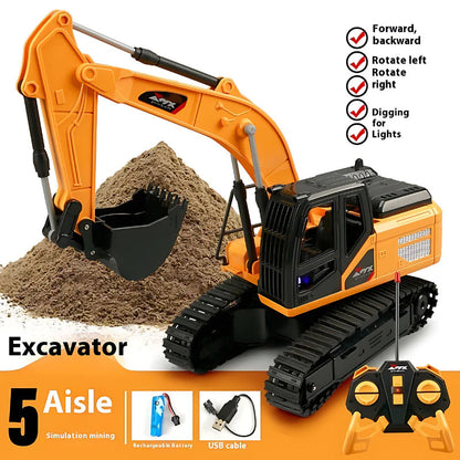 Rechargeable Remote Control Construction Vehicle Toy