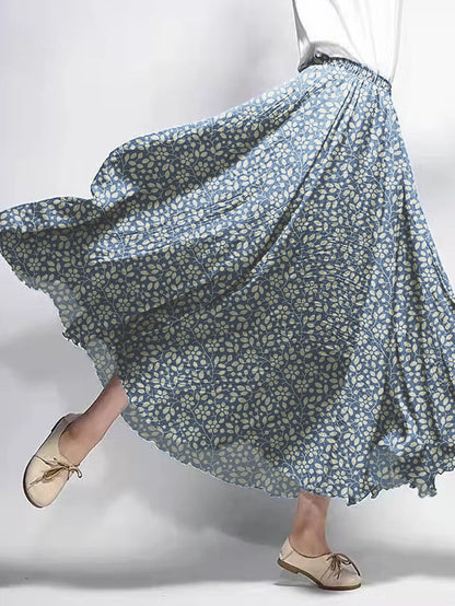 Women's Vintage Floral Printed Cotton Dresses