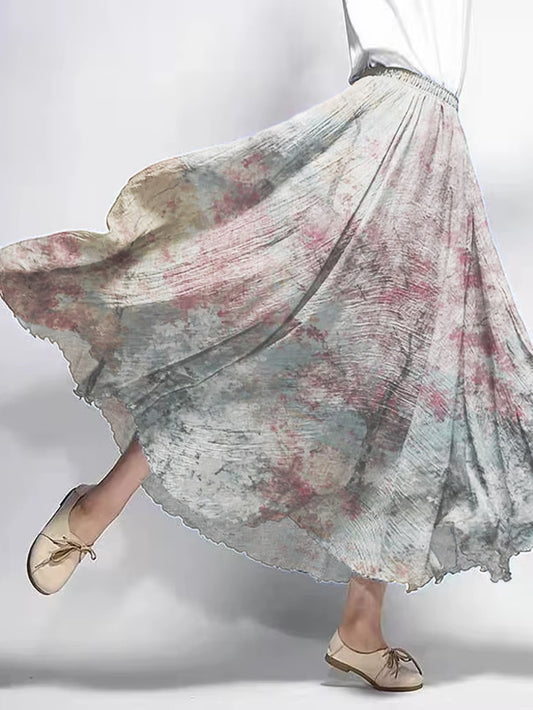 Women's Vintage Floral Printed Cotton Dresses