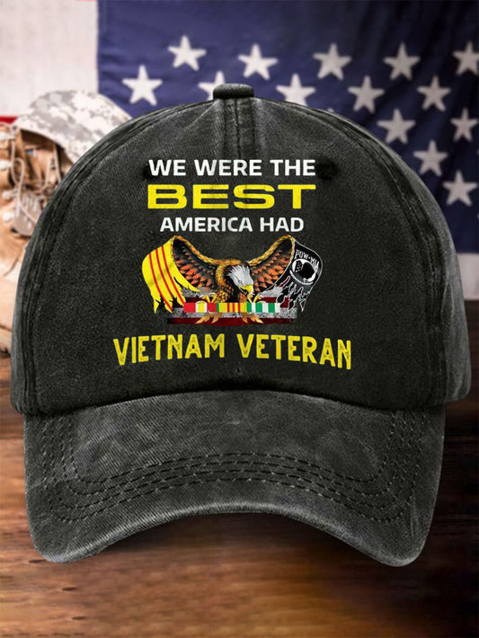 Unisex Vietnam Veteran Design Print Cap