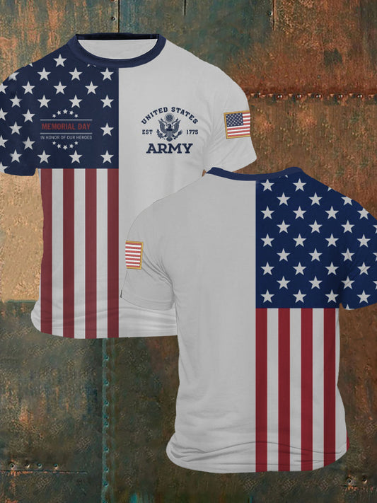 Men's Memorial Day In Honor Of Our Heroes Short Sleeves T-shirt