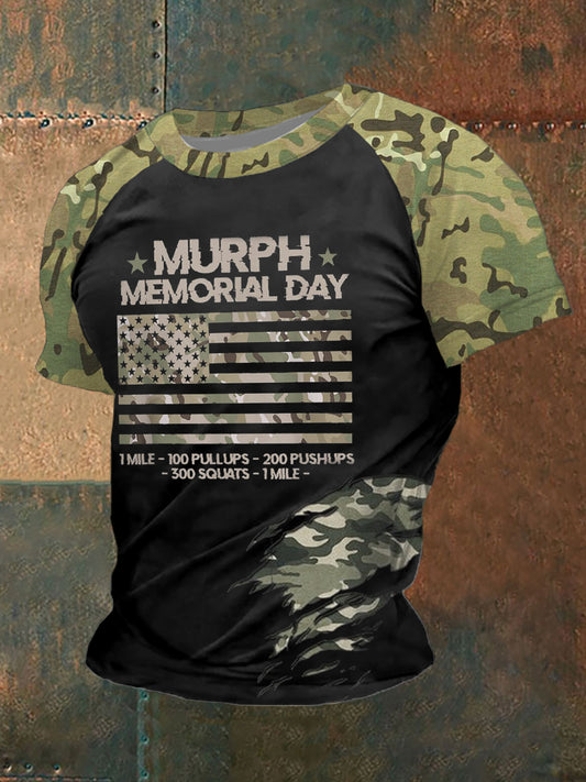 Men's Murph Camo Memorial Day Short Sleeve T-shirt