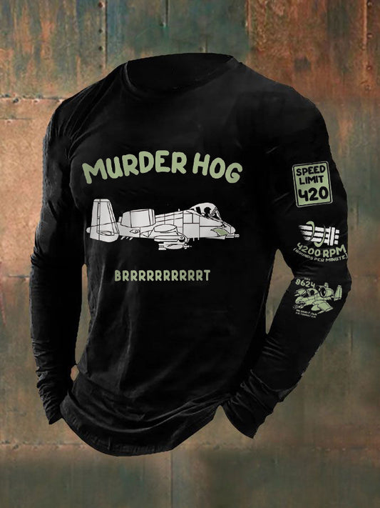 Men's Murder Hog  long sleeve T-shirt
