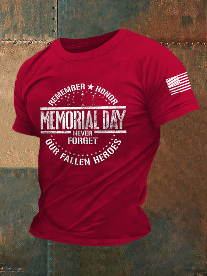 Men's Never Forget The Names Of 13 Fallen Soldiers Short Sleeve T-shirt