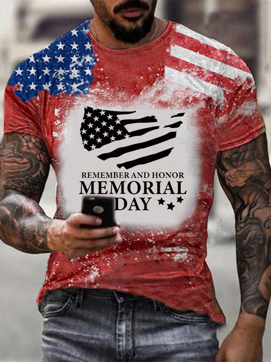 Men's Remember And Honor Short Sleeves T-shirt