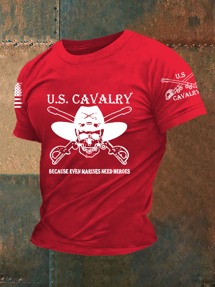 Men's U.S.Cavalry Short-sleeved T-shirt