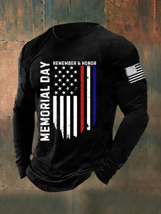 Men's Memorial Day Long Sleeve T-shirt