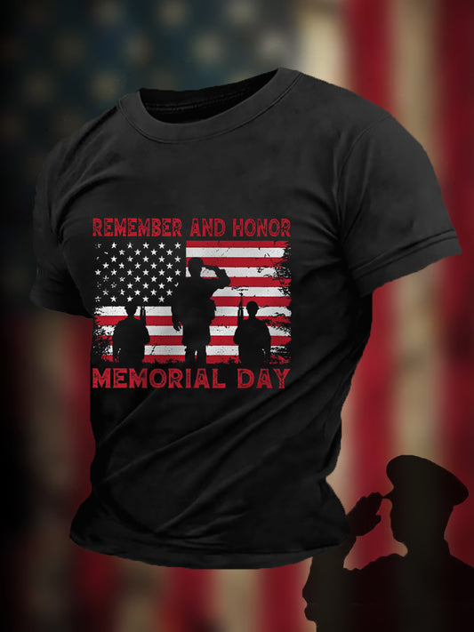Men's Remember And Honor Memorial Day Tee