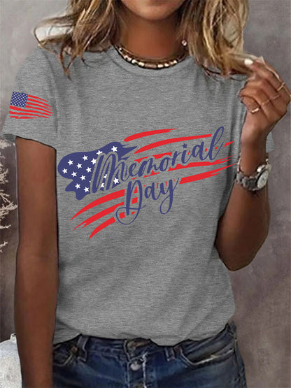 Women's Memorial Day American Flag Tee