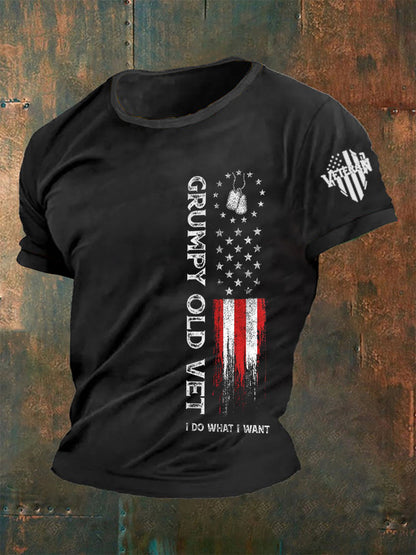 Men's Grumpy Old Vet I Do What I Want T-shirt