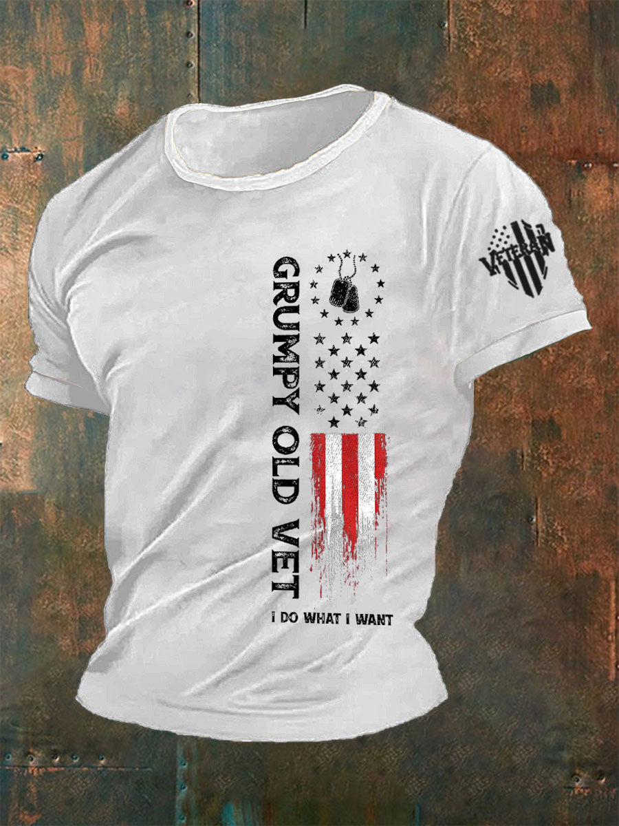 Men's Grumpy Old Vet I Do What I Want T-shirt