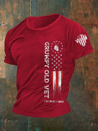 Men's Grumpy Old Vet I Do What I Want T-shirt