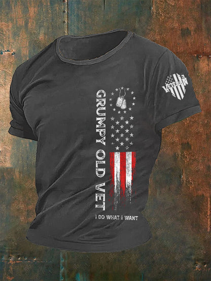 Men's Grumpy Old Vet I Do What I Want T-shirt