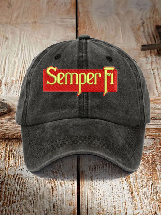 Unisex Semper Fi Print Hat