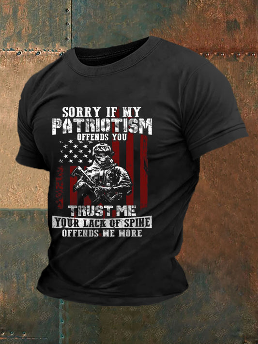 Men's US Veterans Print Short Sleeve T-shirt