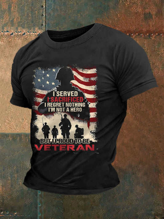 Men's US Veterans Print Short Sleeve T-shirt